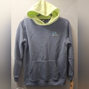 NWT Boys Quiksilver Pullover Colorblock Hoodie Size L 14/16